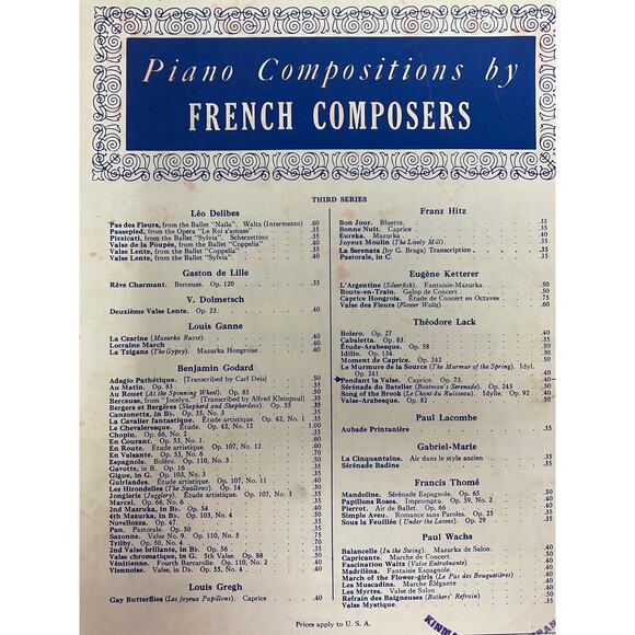 1890 Pendant la Valse Sheet Music Piano Compositions by French Composers - Picture 2 of 5